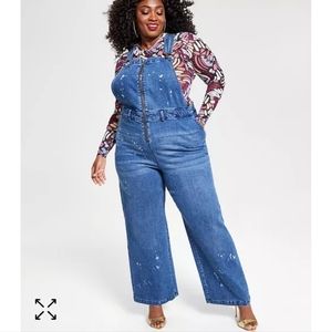 NWT, Nina Parker, Denim Overalls, Sz 1x